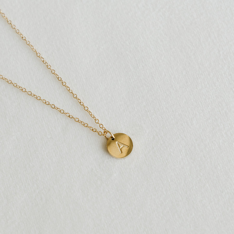 Initial Coin Necklace