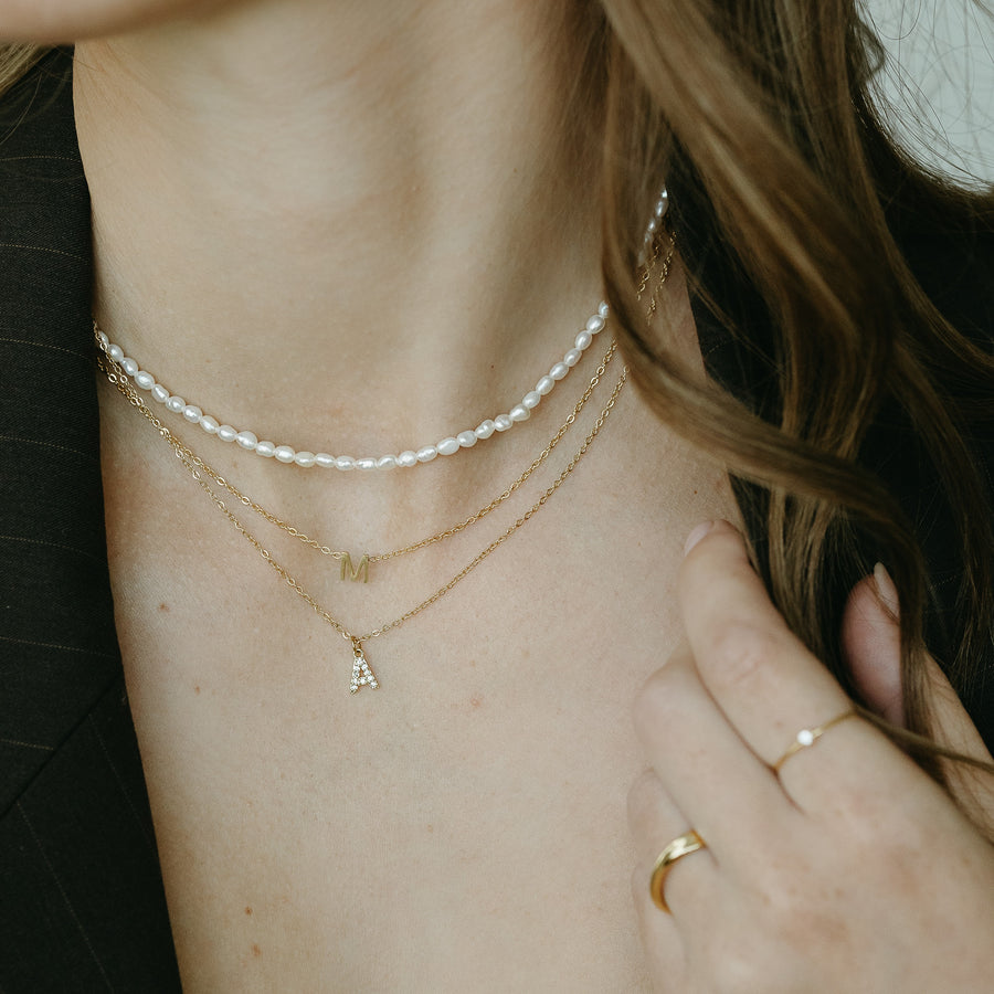 Initial Dainty Necklace