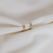 Load image into Gallery viewer, Olivia Solid Gold Hoops
