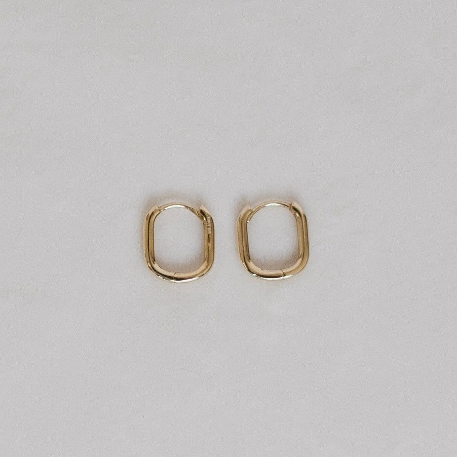 Emma Solid Gold Hoops