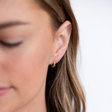 Load image into Gallery viewer, Olivia Solid Gold Hoops
